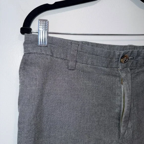 Brooks Brothers Red Fleece Mens Gray Slim Fit Trouser Pants W34 L34 - Picture 2 of 9